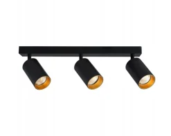 LED Deckenspot Mattschwarz - 3 verstellbare GU10 Fassungen für LED Spots - exkl. LED Spot