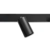 LED Deckenspot Mattschw. - 3 verstellbare GU10 Fassungen für LED Spots - exkl. LED Spot