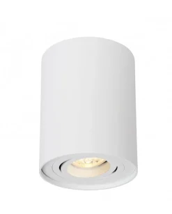 LED Deckenspot - Röhre rund - Weiß - mit GU10 Fassung - schwenkbar - exkl. LED Spot