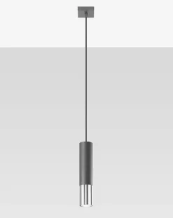 LED Deckenspot Schwarz Chrom LOOPEZ - 1 x GU10 Fassung - exkl. LED's