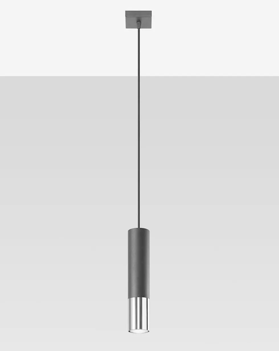 LED Deckenspot Schwarz Chrom LOOPEZ - 1 x GU10 Fassung - exkl. LED's