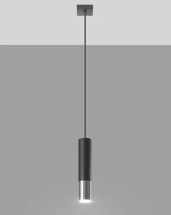 LED Deckenspot Schwarz Chrom LOOPEZ - 1 x GU10 Fassung - exkl. LED's