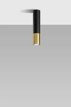 LED Deckenspot Schwarz Gold LOOPEZ - 1 x GU10 Fassung - exkl. LED's