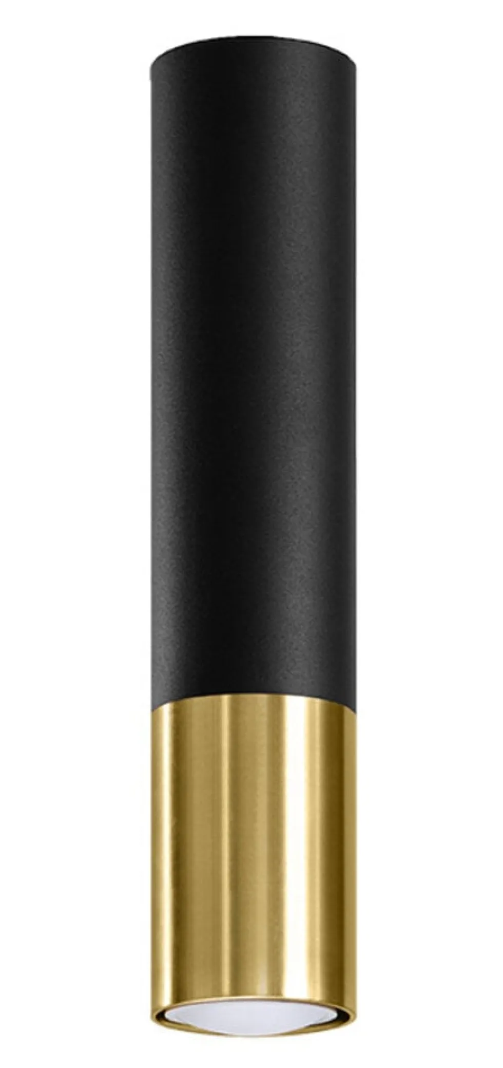 LED Deckenspot Schwarz Gold LOOPEZ - 1 x GU10 Fassung - exkl. LED's