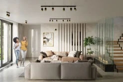 LED Deckenspot Schwarz Gold NERO - 2 x GU10 Fassung - exkl. LED's