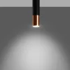 LED Deckenspot Schwarz Kupfer LOOPEZ - 1 x GU10 Fassung - exkl. LED's