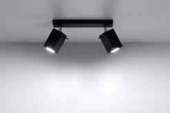LED Deckenspot Schwarz MERIDA - 2 x GU10 Fassung - exkl. LED's