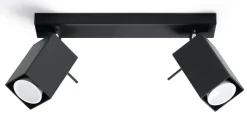 LED Deckenspot Schwarz MERIDA - 2 x GU10 Fassung - exkl. LED's
