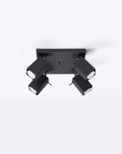 LED Deckenspot Schwarz MERIDA - 4 x GU10 Fassung - exkl. LED's