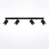 LED Deckenspot Schwarz MERIDA - 4 x GU10 Fassung - exkl. LED's