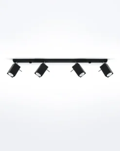 LED Deckenspot Schwarz MERIDA - 4 x GU10 Fassung - exkl. LED's