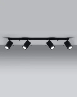 LED Deckenspot Schwarz MERIDA - 4 x GU10 Fassung - exkl. LED's