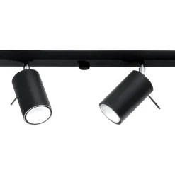 LED Deckenspot Schwarz RING - 6 x GU10 Fassung - exkl. LED's