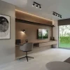 LED Deckenspot Schwarz RING - 3 x GU10 Fassung - exkl. LED's