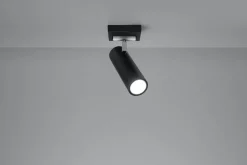 LED Deckenspot Schwarz Silber DIREZIONE - 1 x GU10 Fassung - exkl. LED's