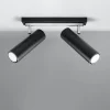 LED Deckenspot Schwarz Silber DIREZIONE - 2 x GU10 Fassung - exkl. LED's