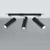 LED Deckenspot Schwarz Silber DIREZIONE - 3 x GU10 Fassung - exkl. LED's