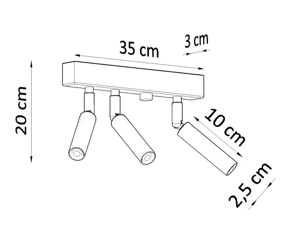 LED Deckenspot Weiß Eyetech - 3 x G9 Fassung - exkl. LED's