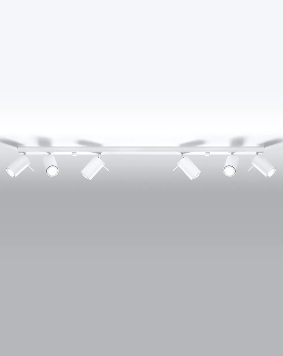 LED Deckenspot Weiß RING - 6 x GU10 Fassung - exkl. LED's