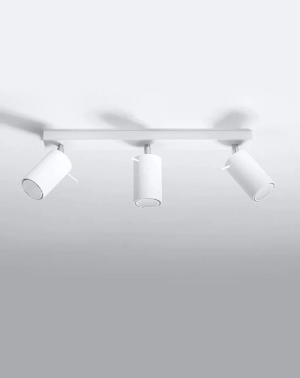 LED Deckenspot Weiß RING - 3 x GU10 Fassung - exkl. LED's
