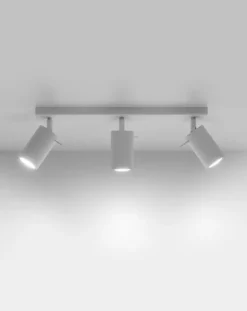 LED Deckenspot Weiß RING - 3 x GU10 Fassung - exkl. LED's