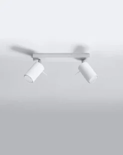 LED Deckenspot Weiß RING - 2 x GU10 Fassung - exkl. LED's