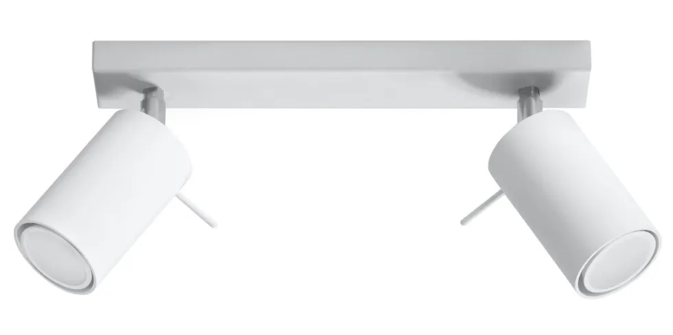 LED Deckenspot Weiß RING - 2 x GU10 Fassung - exkl. LED's