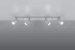 LED Deckenspot Weiß RING - 4 x GU10 Fassung - exkl. LED's