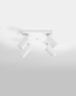 LED Deckenspot Weiß RING - 4 x GU10 Fassung - exkl. LED's