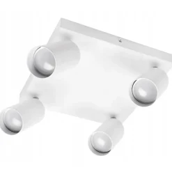 LED Deckenspot Weiß - 4 verstellbare GU10 Fassungen für LED Spots - exkl. LED Spot