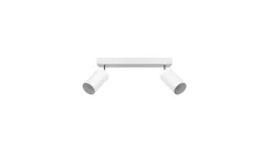 LED Deckenspot Weiß - 2 verstellbare GU10 Fassungen für LED Spots - exkl. LED Spot
