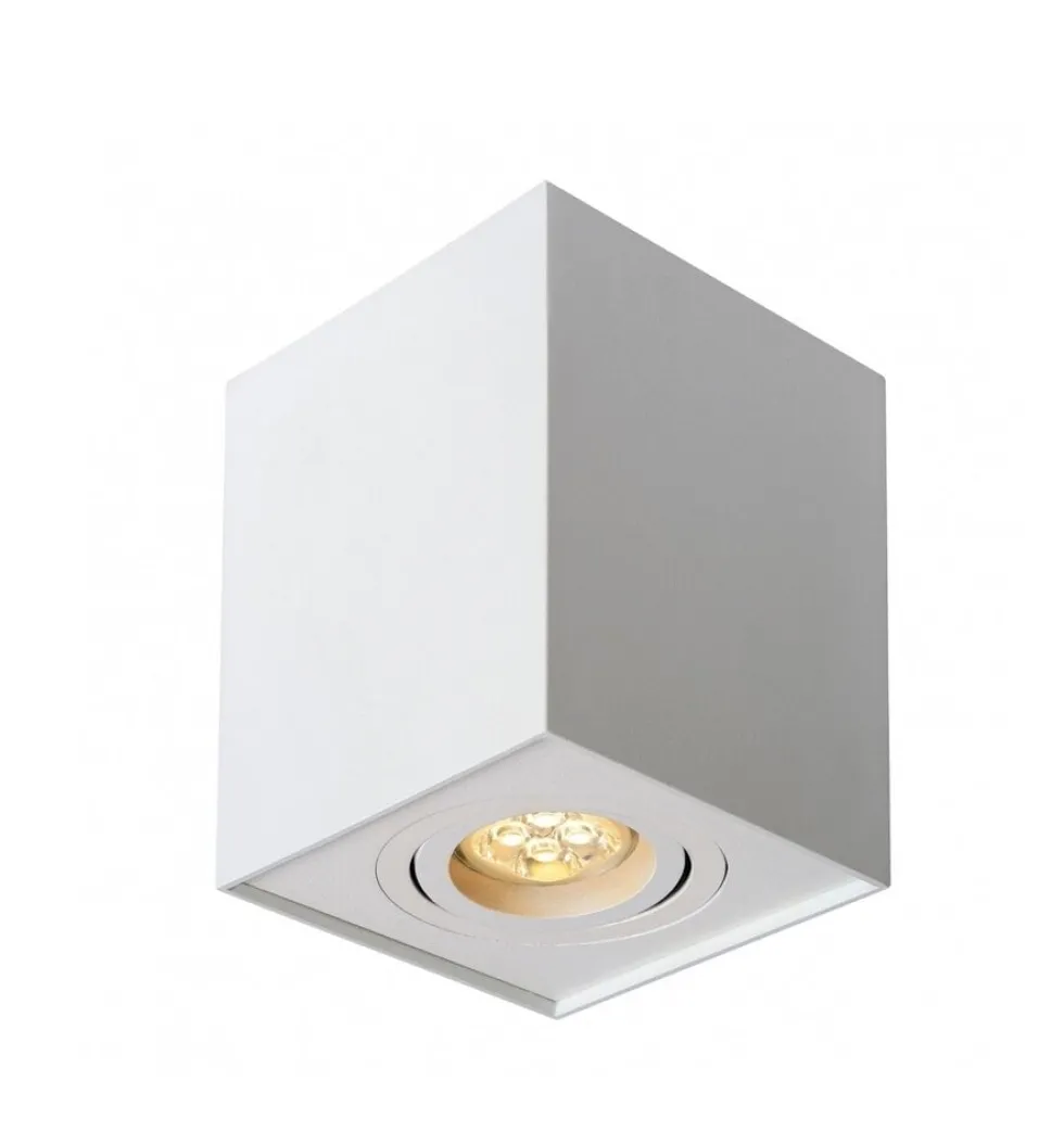 LED Deckenspot - Wüfel viereckig - Weiß - mit GU10 Fassung - schwenkbar - exkl. LED Spot