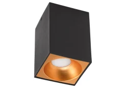 LED Deckenspot - Würfel Mattschwarz 95x95x138 mm - LED Spot optional