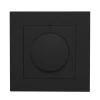 LED Dimmer Abdeckrahmen / Abdeckplatte Modern Schwarz - 84x84mm