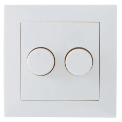 LED Dimmer DUO Abdeckrahmen / Abdeckplatte Modern - 84x84mm