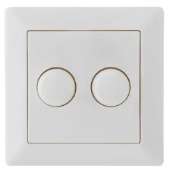 LED Dimmer DUO Abdeckrahmen / Abdeckplatte Klassisch - 84x84mm