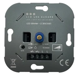 LED Dimmer 0.5-250W - Universal Phasenabschnitt - Komplettset