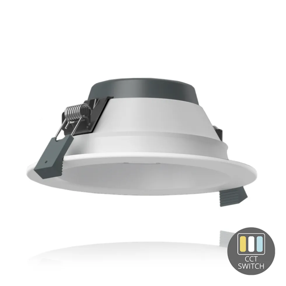 LED Downlight Ortho Ø120 12W CCT-Schalter Dimmbar