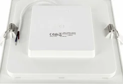 LED Einbau-Downlight quadratisch – 12 W – 3000/4000/6000 K – 150 × 150 mm