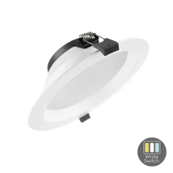 LED Einbauspot dimmbar - Weiss - ORTHO - 15W - Sägegröße Ø170 - White switch