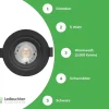 LED Einbauspot dimmbar - 5W entspricht 50W - 3000K Warmweiß - schwenkbar - Schwarz