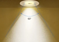 LED Einbauspot dimmbar - 5W entspricht 50W - 3000K Warmweiß - schwenkbar - Schwarz