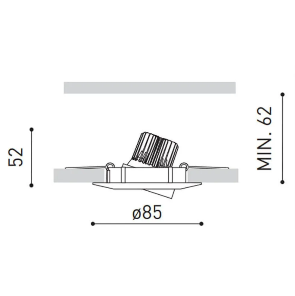 LED Einbauspot dimmbar - 5W entspricht 50W - 4000K Neutralweiß - schwenkbar
