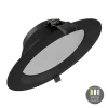 LED Einbauspot ORTHO - 20W - Sägegröße Ø192 - White switch - Schwarz