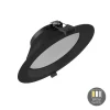 LED Einbauspot ORTHO - 15W - Sägegröße Ø170 - White switch - Schwarz