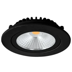 LED Einbauspot Schwarz - 5W dimmbar - Sägegröße 75mm Außengröße 85mm