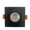 LED Einbauspot viereckig Schwarz dimmbar - 5W entspricht 50W - 2700K Warmweiß