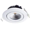 LED Einbauspot Weiß dimmbar - 5W entspricht 50W - schwenkbar - 2700K Warmweiß