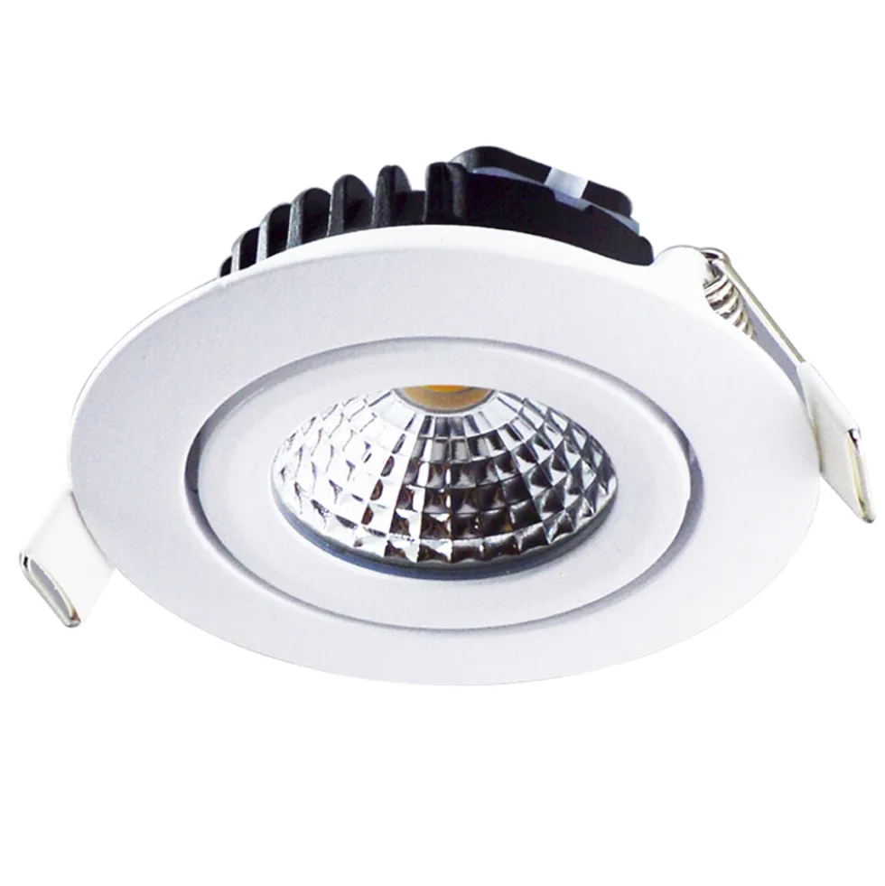 LED Einbauspot Weiß dimmbar - 5W entspricht 50W - schwenkbar - 2700K Warmweiß