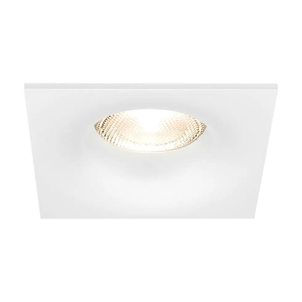 LED Einbauspot Weiß viereckig - für 1 GU10 LED Spot - exkl. LED Spot
